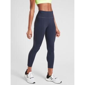 5/$30 Athleta Grey Navy Athletic Leggings S
